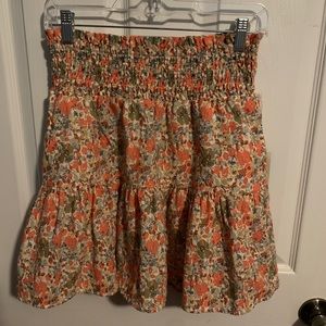 A new day floral mini skirt elastic waistband - small